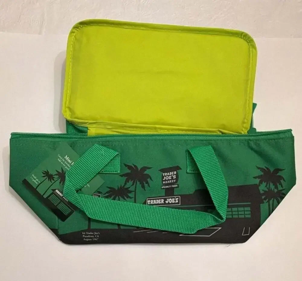 BRAND NEW Trader Joes Mini Insulated Bag GREEN Limited Edition